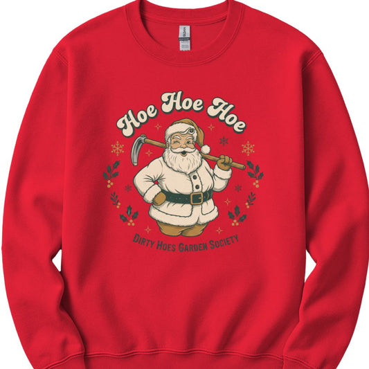 Printify Sweatshirt Red / S Hoe Hoe Hoe Sweatshirt