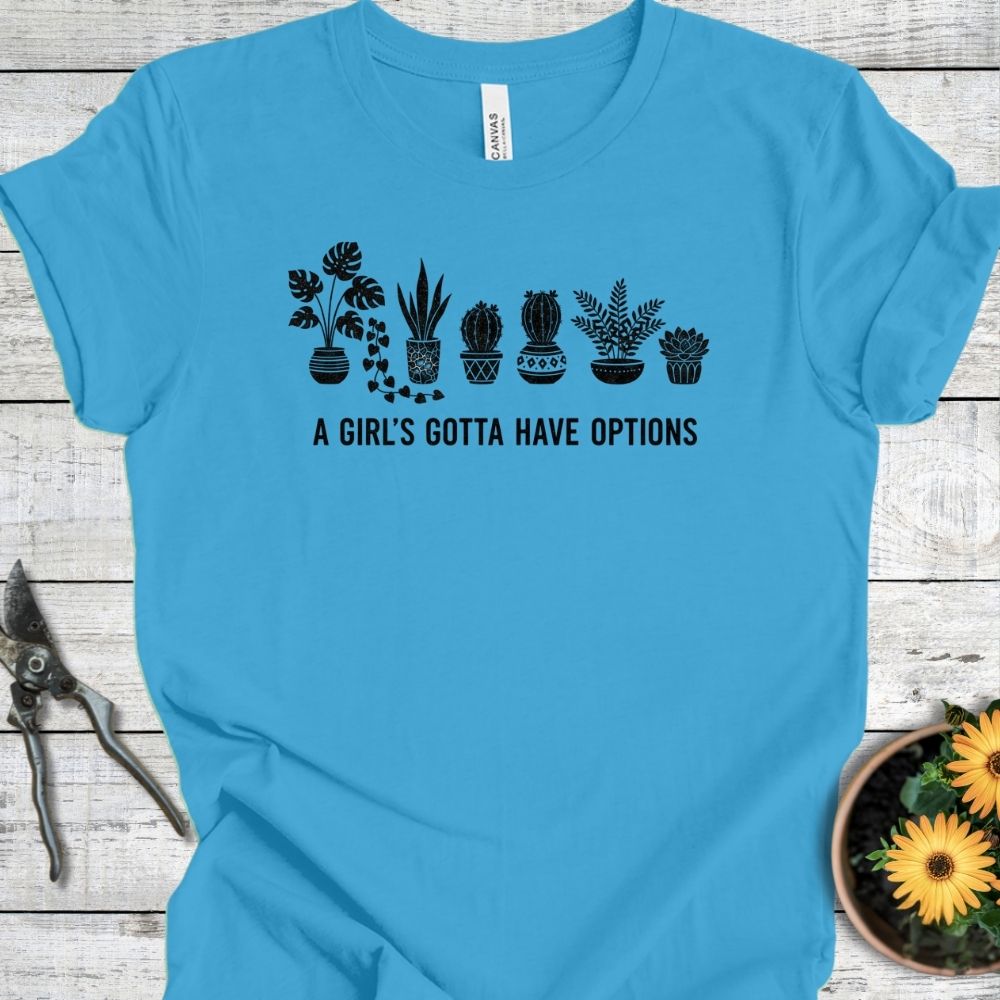 Printify T-Shirt Aqua / S Botanical Options T-Shirt