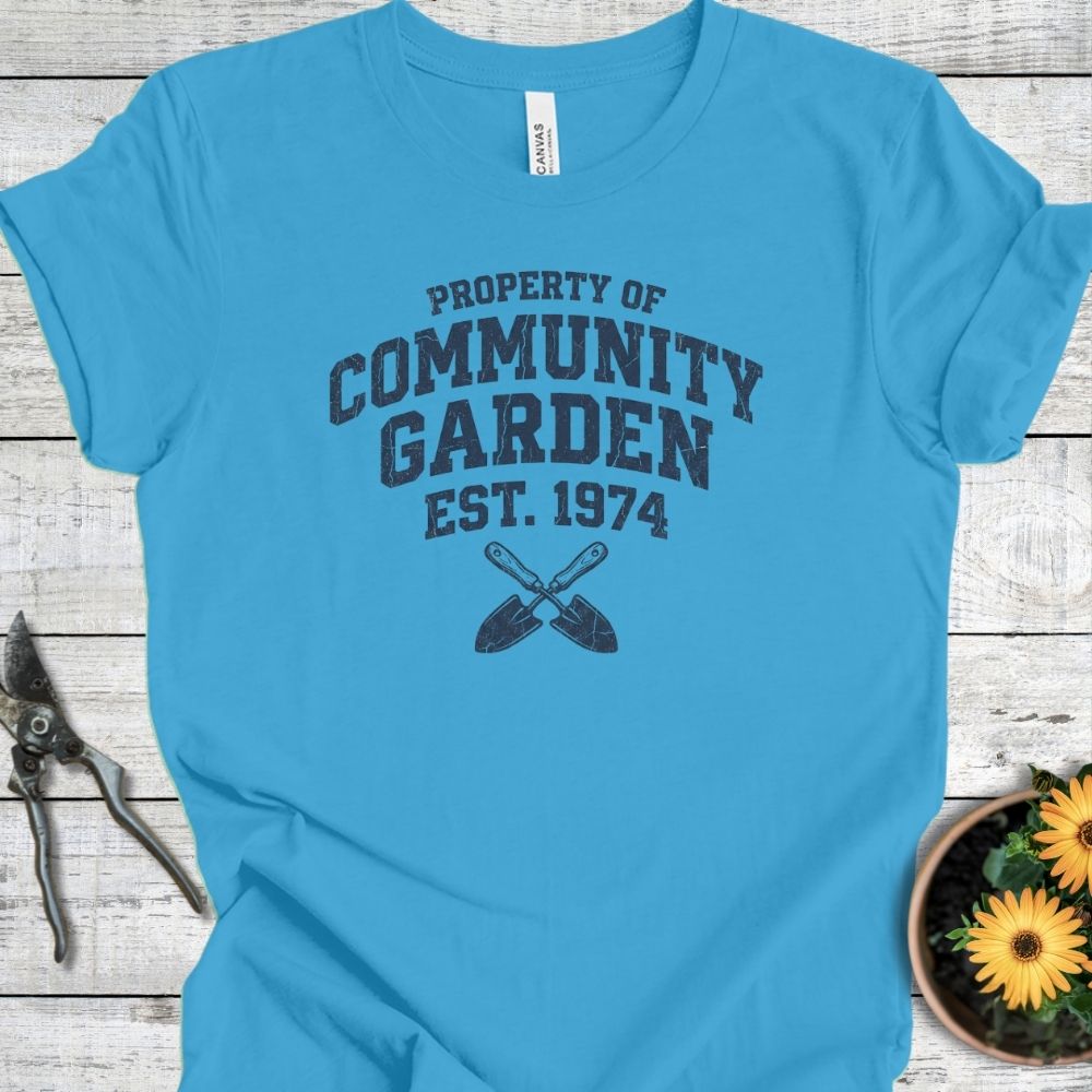Printify T-Shirt Aqua / S Community Garden T-Shirt