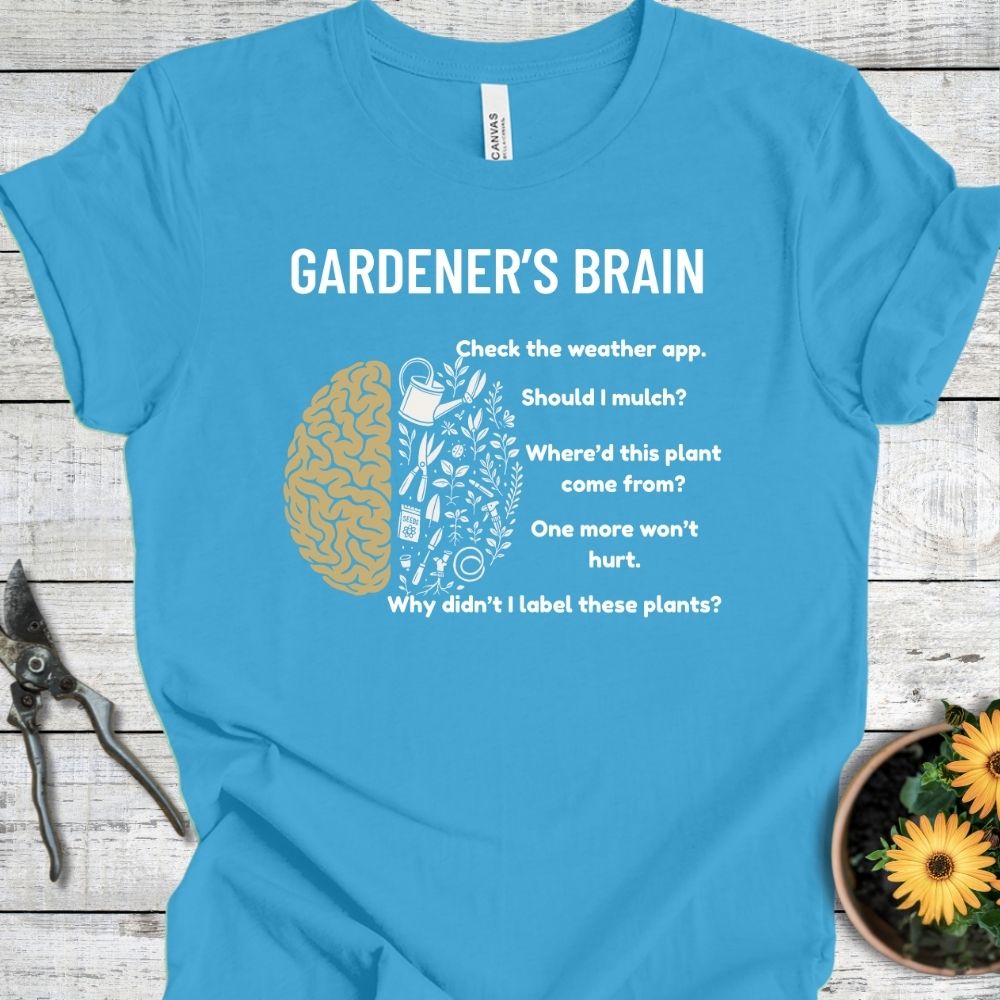 Printify T-Shirt Aqua / S Gardener's Brain