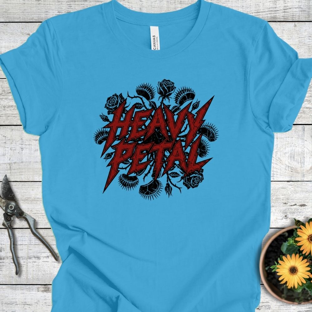 Printify T-Shirt Aqua / S Heavy Petal T-Shirt