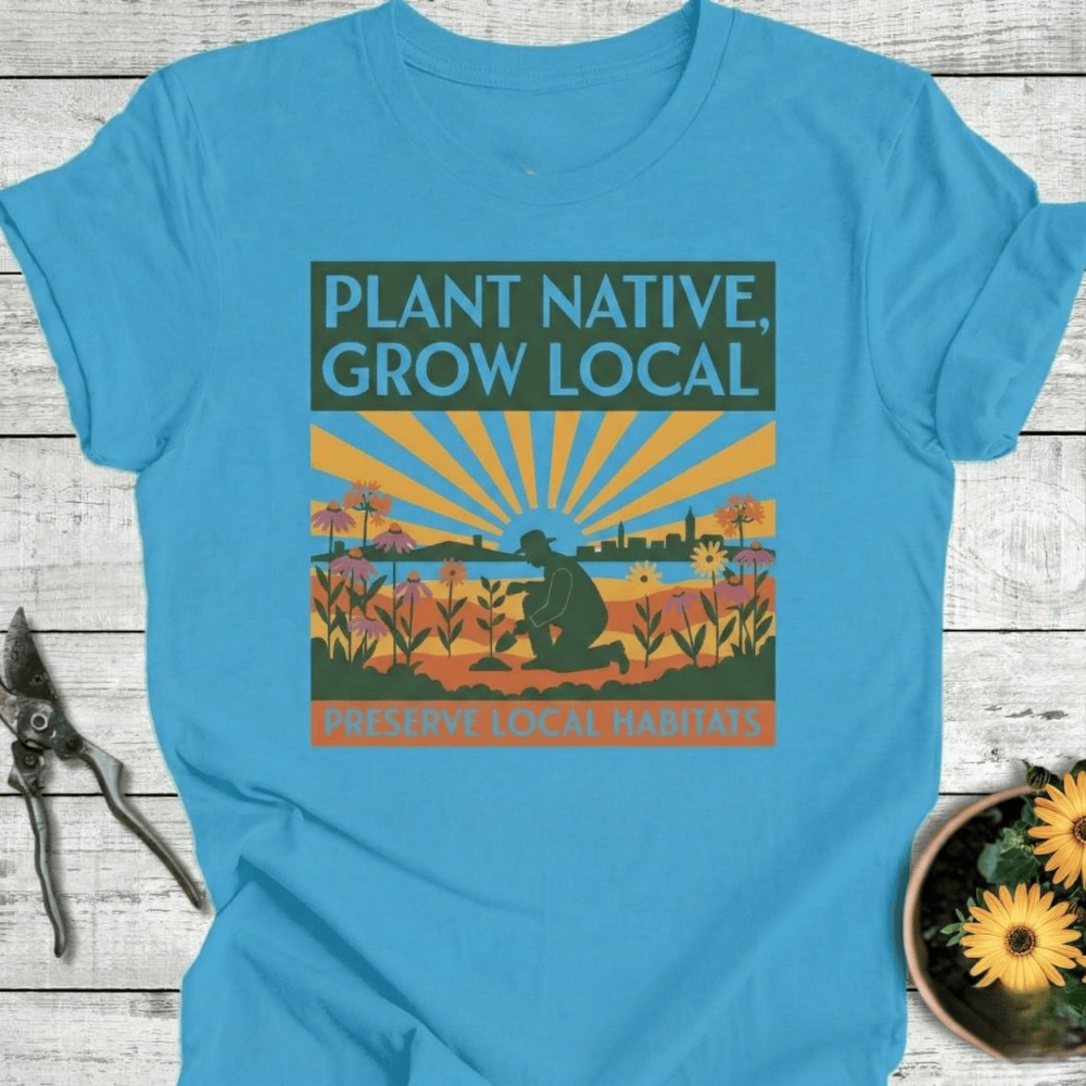 Printify T-Shirt Aqua / S Plant Native T-Shirt