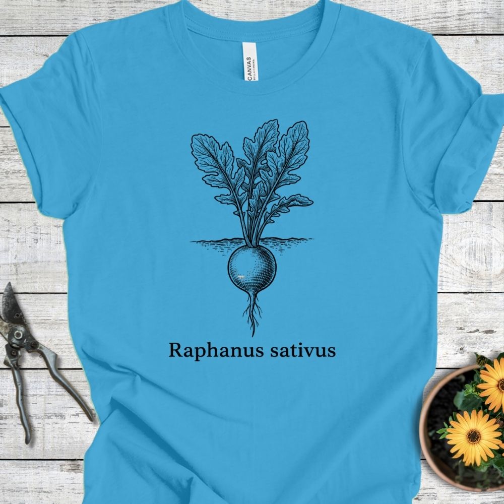 Printify T-Shirt Aqua / S Raphanus Sativus T-Shirt