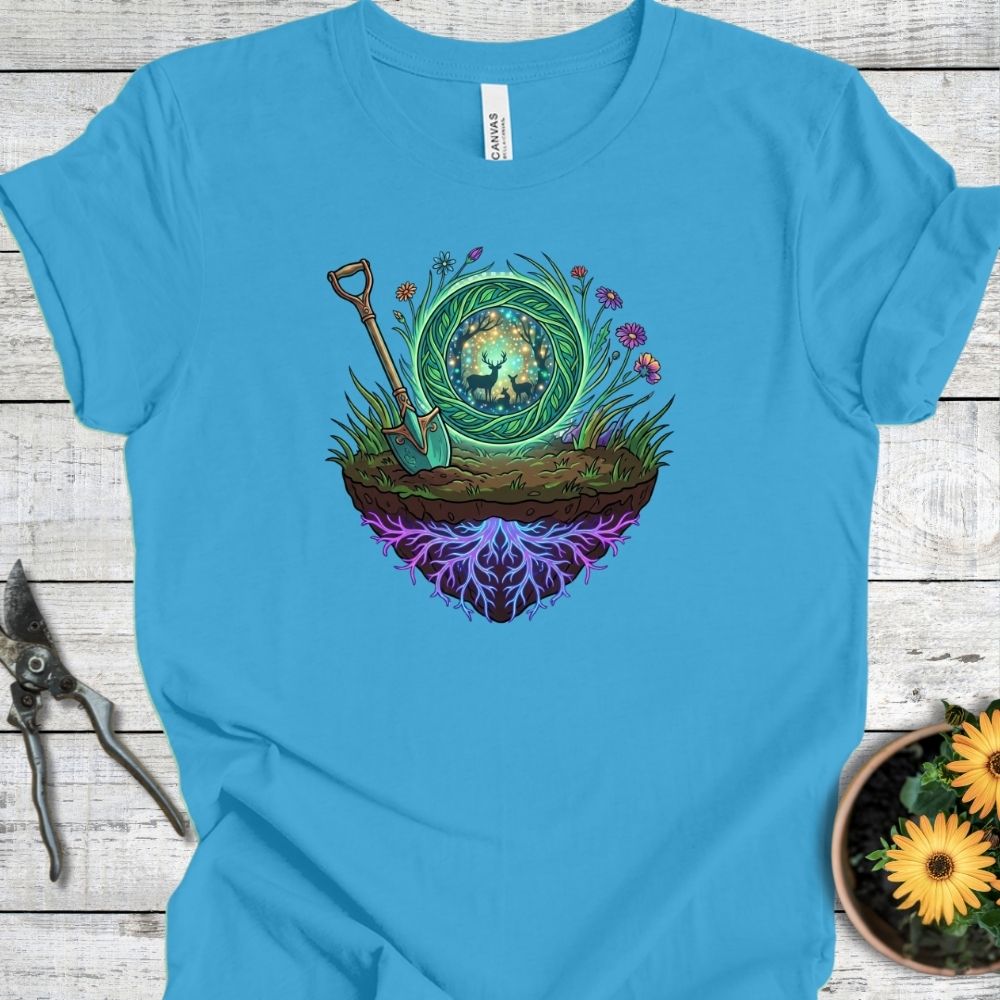 Printify T-Shirt Aqua / S The Garden Portal T-Shirt