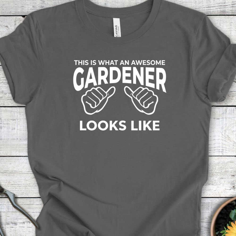 Printify T-Shirt Asphalt / S Awesome Gardener T-Shirt