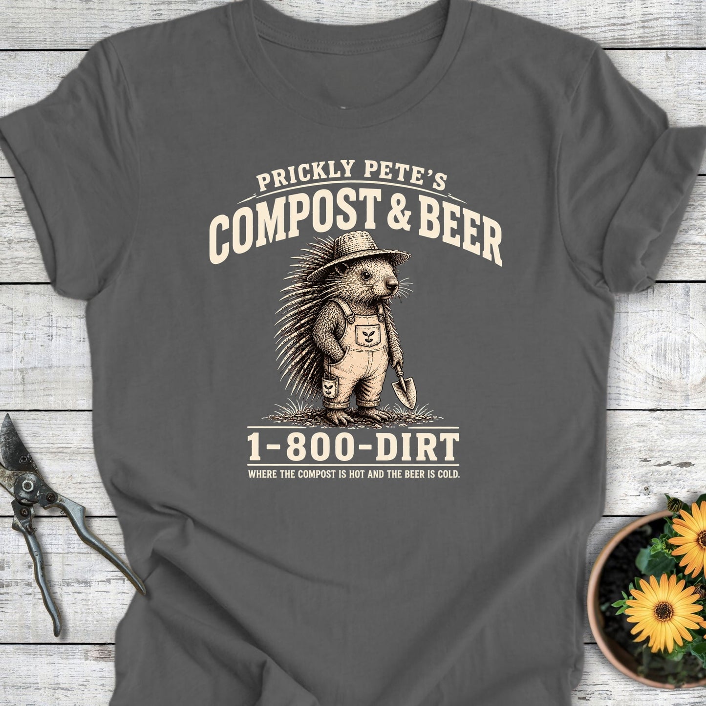 Printify T-Shirt Asphalt / S Compost & Beer T-Shirt