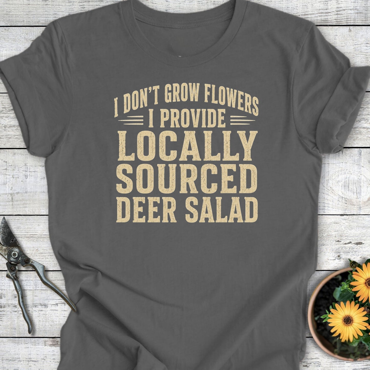 Printify T-Shirt Asphalt / S Deer Salad T-Shirt