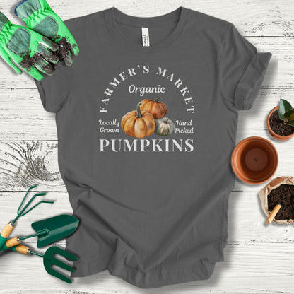 Printify T-Shirt Asphalt / S Farmer's Market Pumpkins