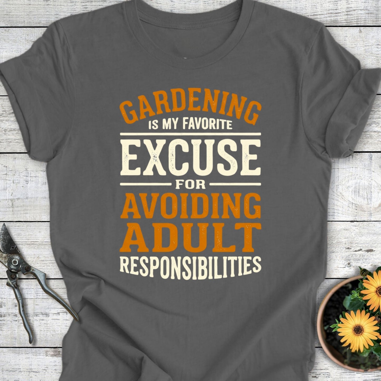 Printify T-Shirt Asphalt / S Favorite Excuse T-Shirt