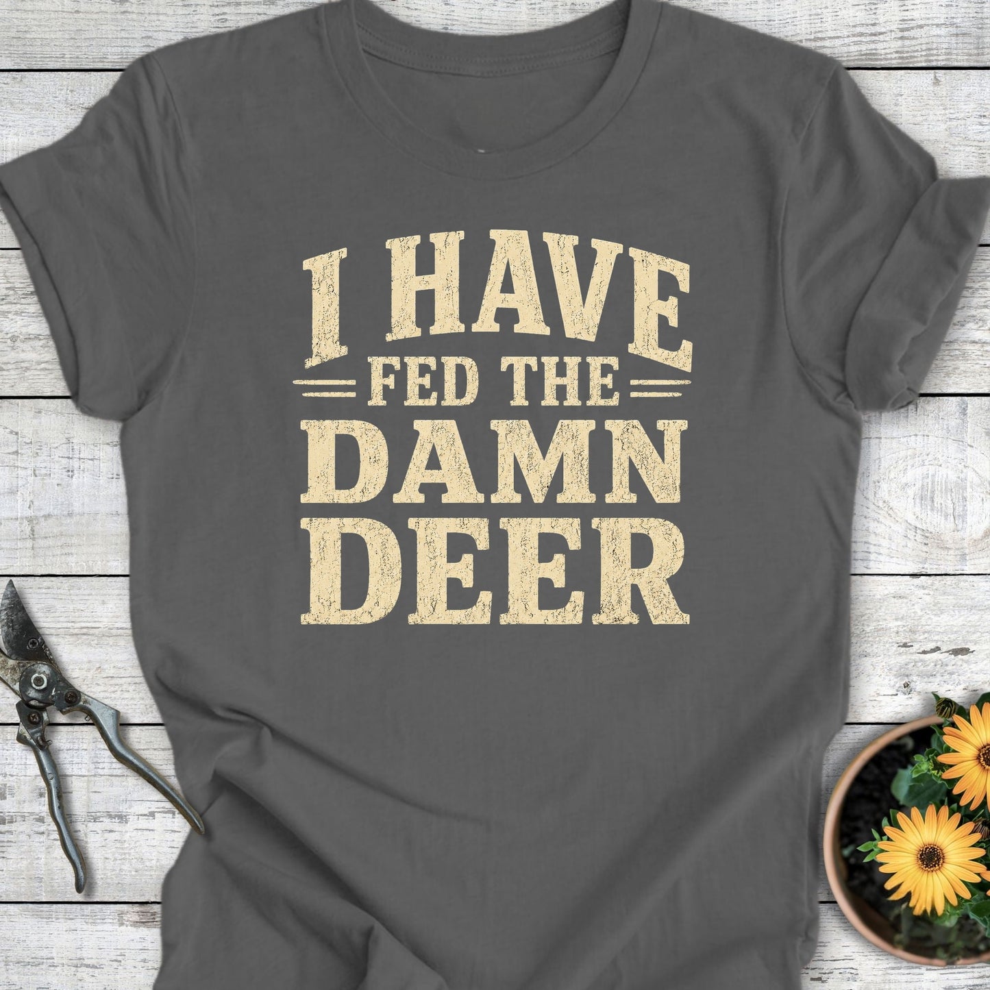 Printify T-Shirt Asphalt / S Fed the Deer T-Shirt