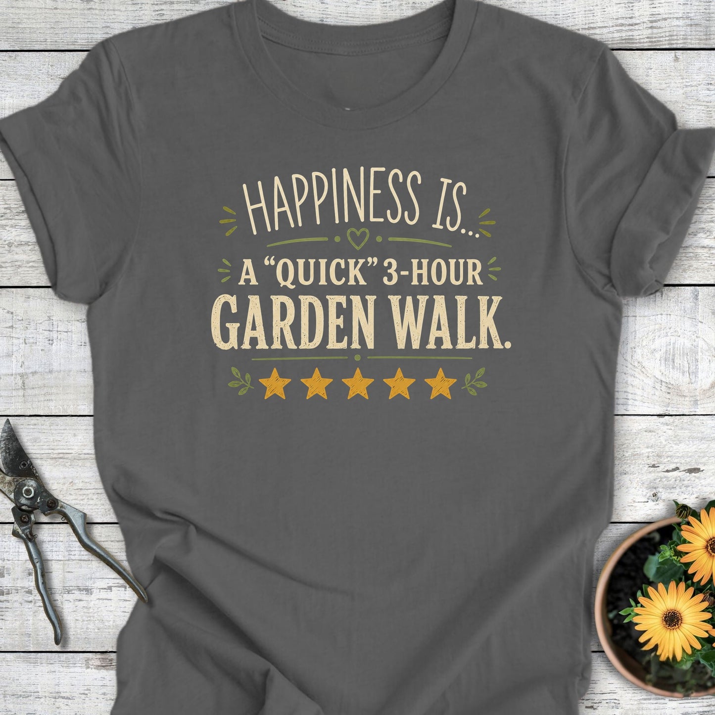Printify T-Shirt Asphalt / S Garden Walk T-Shirt