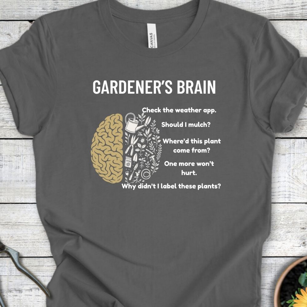 Printify T-Shirt Asphalt / S Gardener's Brain