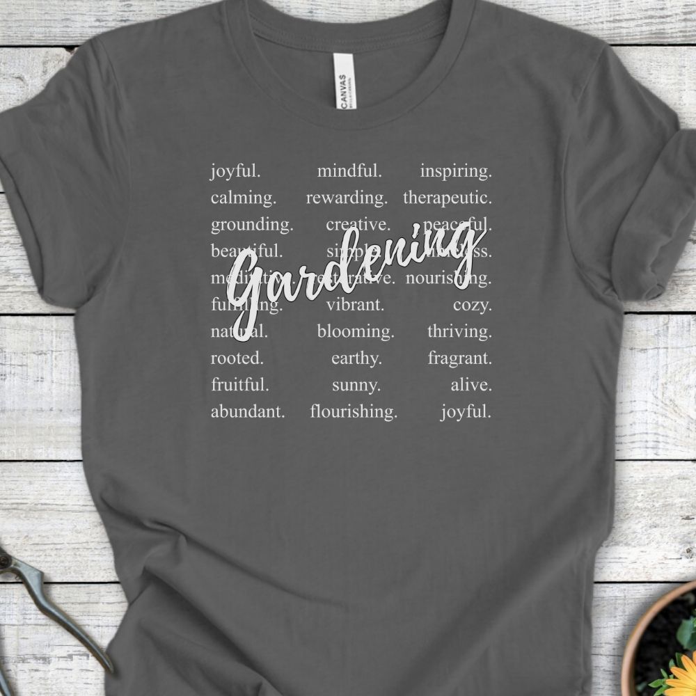 Printify T-Shirt Asphalt / S Gardening Vibes
