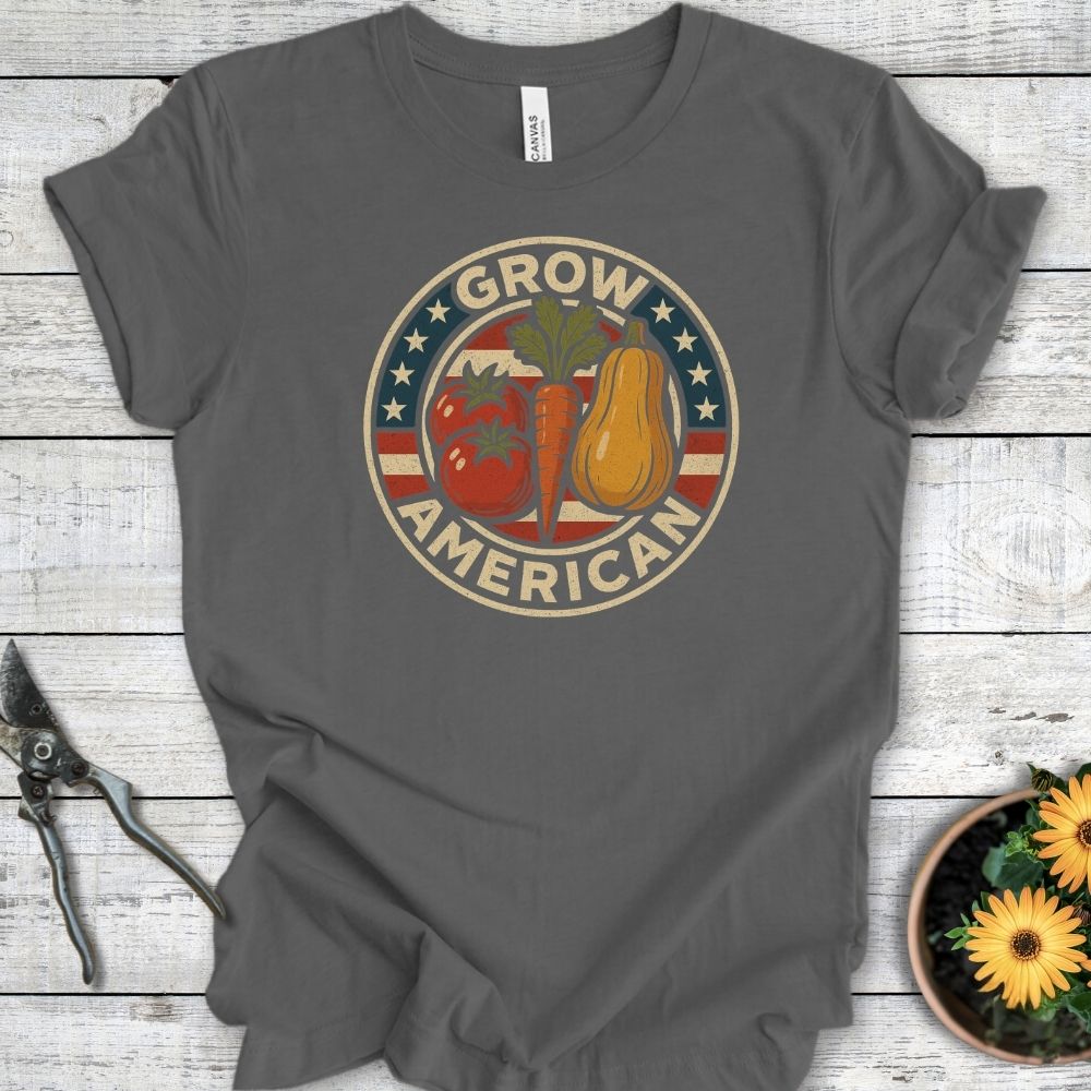 Printify T-Shirt Asphalt / S Grow American