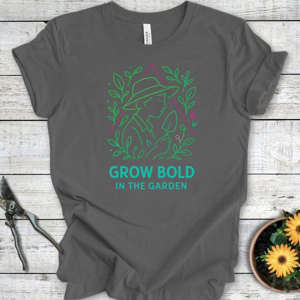 Printify T-Shirt Asphalt / S Grow Bold