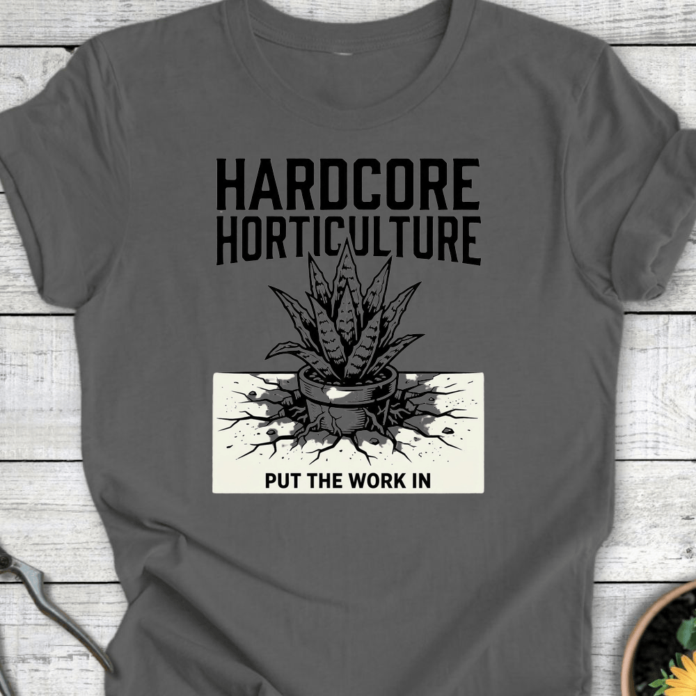 Printify T-Shirt Asphalt / S Hardcore Horticulture II T-Shirt