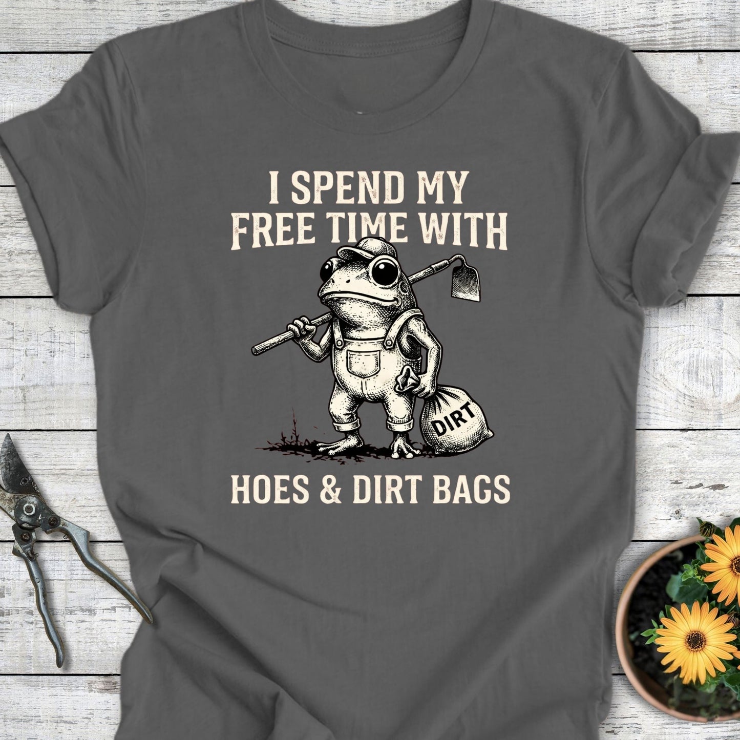 Printify T-Shirt Asphalt / S Hoes & Dirt Bags T-Shirt