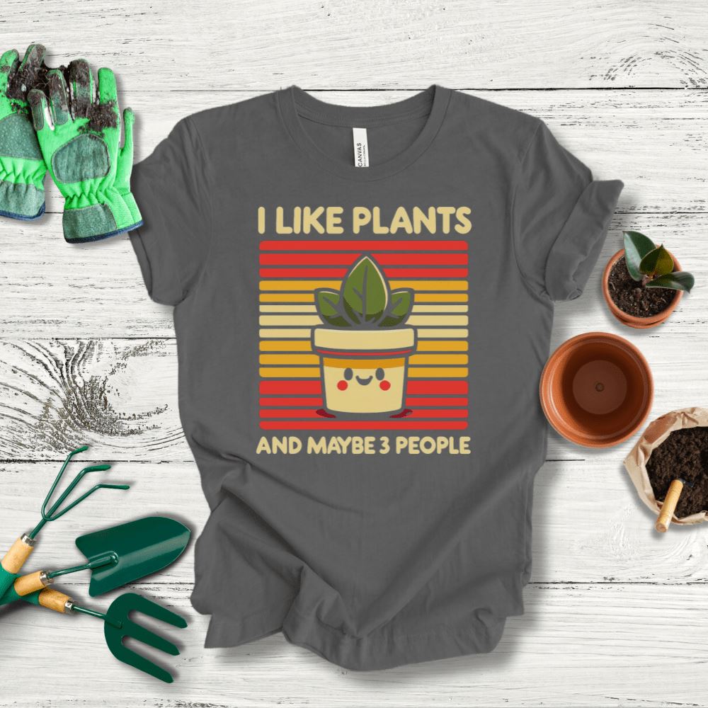 Printify T-Shirt Asphalt / S I Like Plants T-Shirt