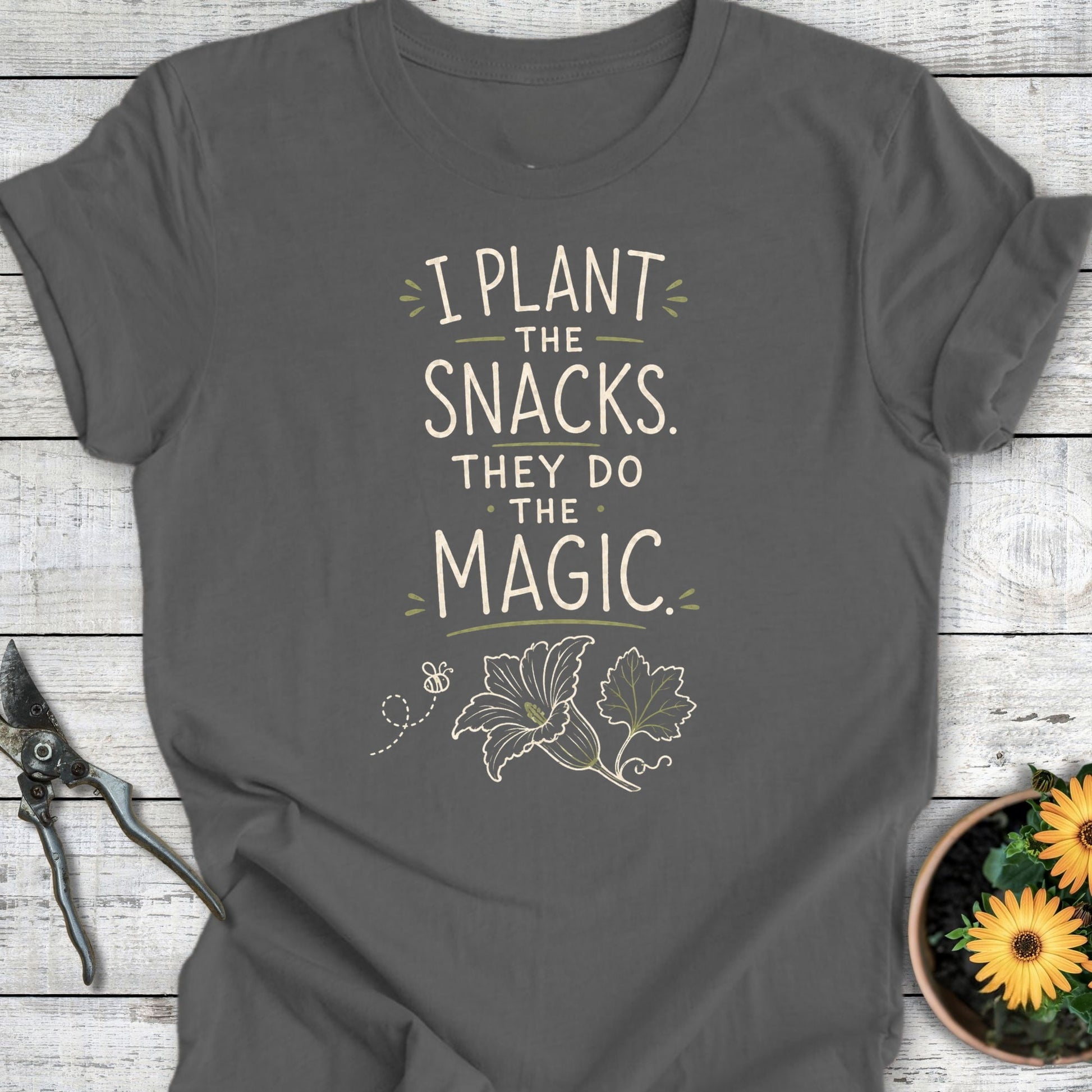 Printify T-Shirt Asphalt / S I Plant the Snacks T-Shirt