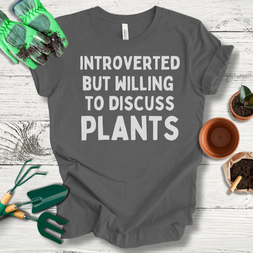 Printify T-Shirt Asphalt / S Introverted But...