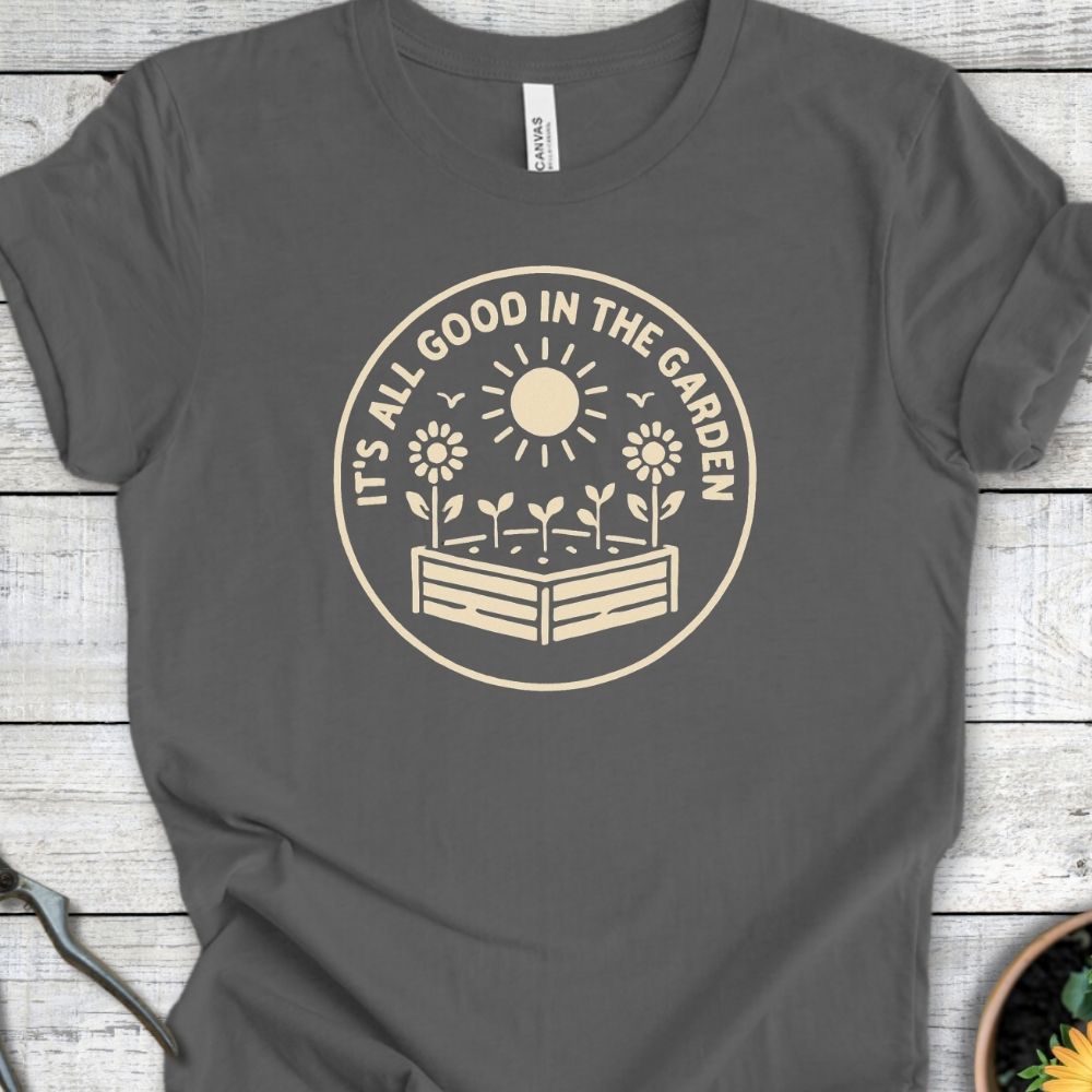 Printify T-Shirt Asphalt / S It’s All Good in the Garden T-Shirt