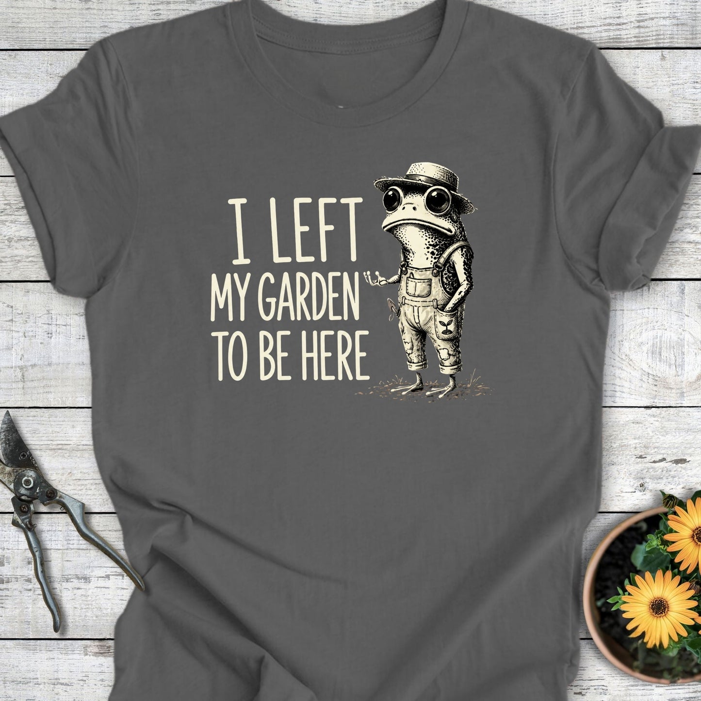 Printify T-Shirt Asphalt / S Left My Garden II T-Shirt