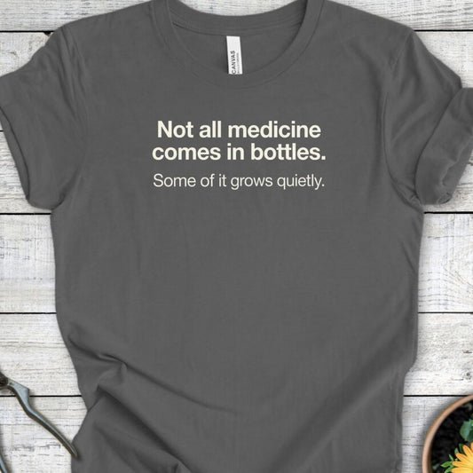 Printify T-Shirt Asphalt / S Medicine Grows T-Shirt