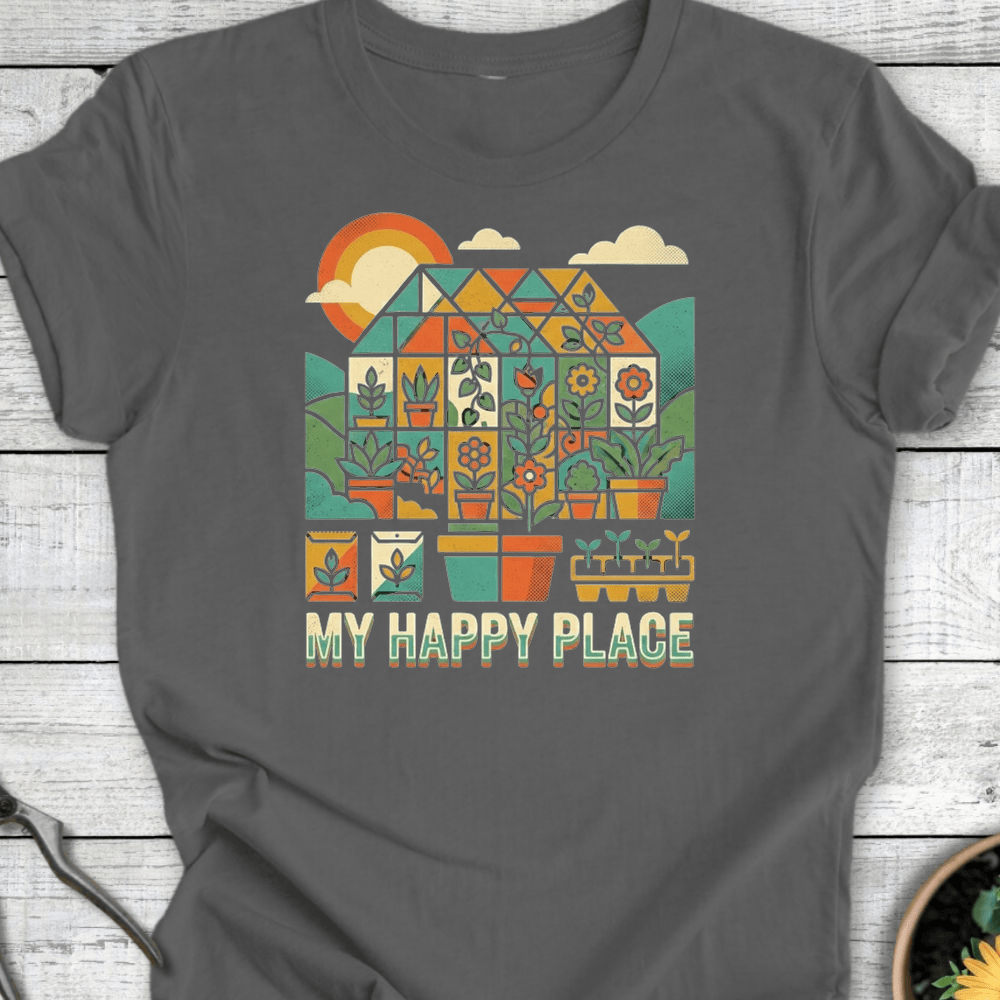 Printify T-Shirt Asphalt / S My Happy Place T-Shirt