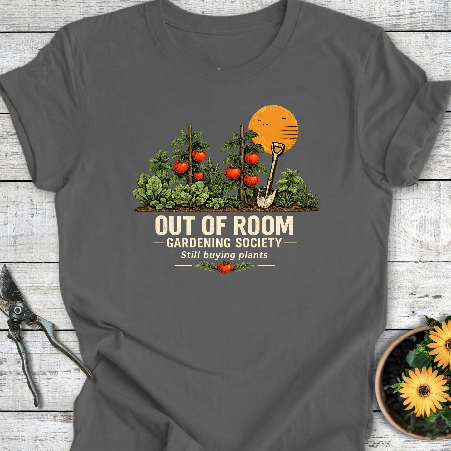 Printify T-Shirt Asphalt / S Out of Room T-Shirt
