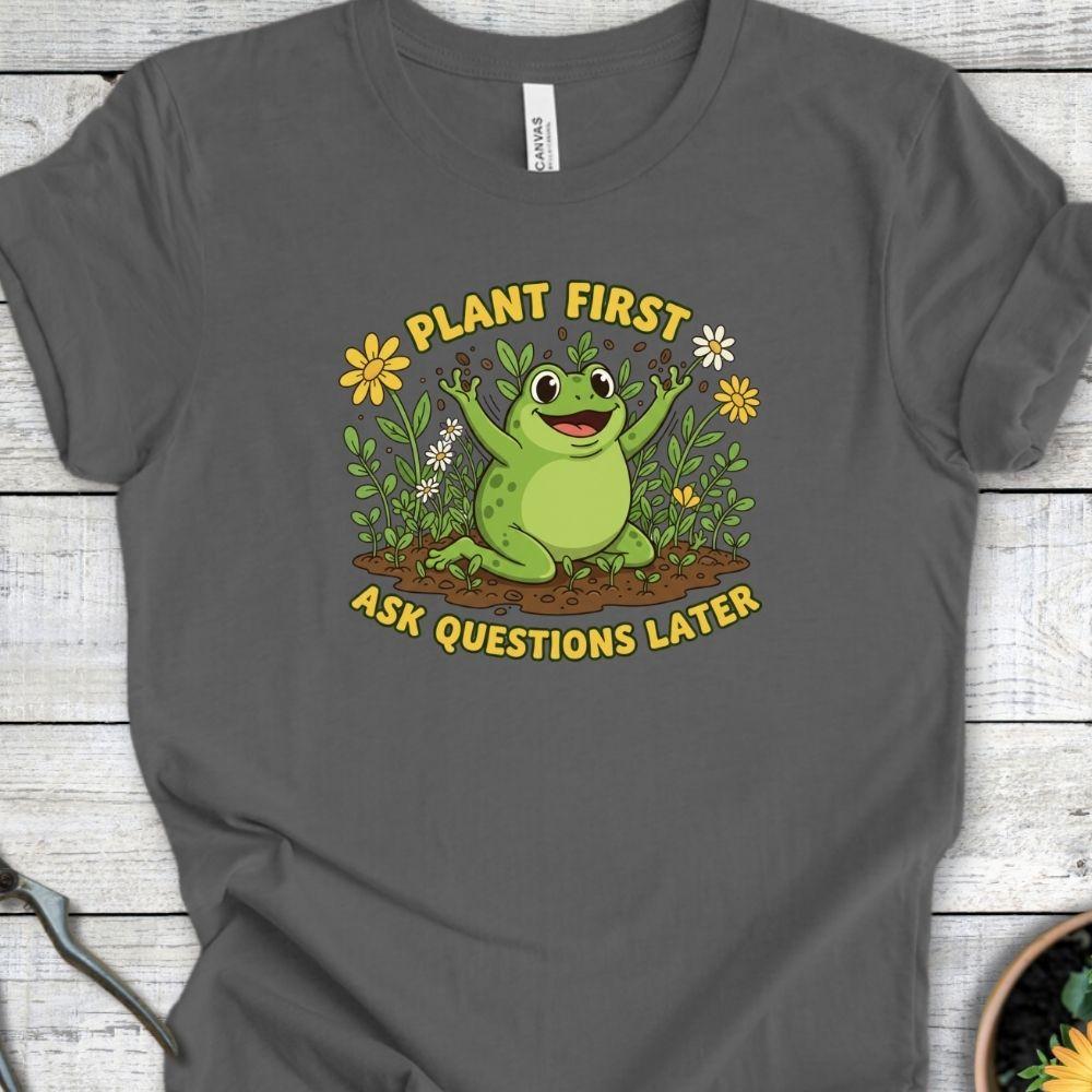 Printify T-Shirt Asphalt / S Plant First