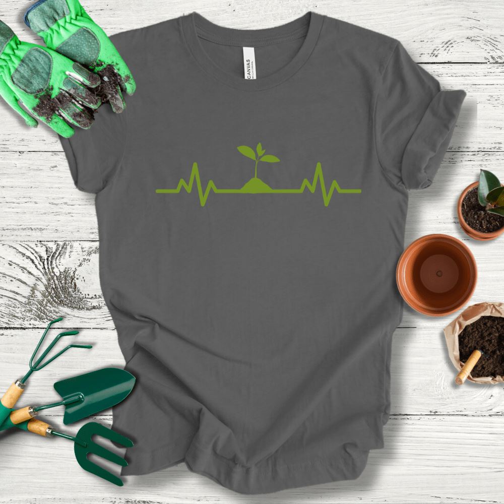 Printify T-Shirt Asphalt / S Plant Heartbeat