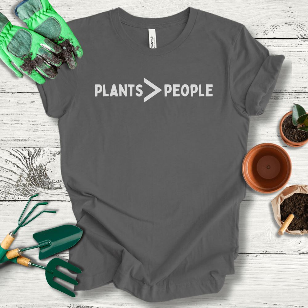 Printify T-Shirt Asphalt / S Plants Greater Than People