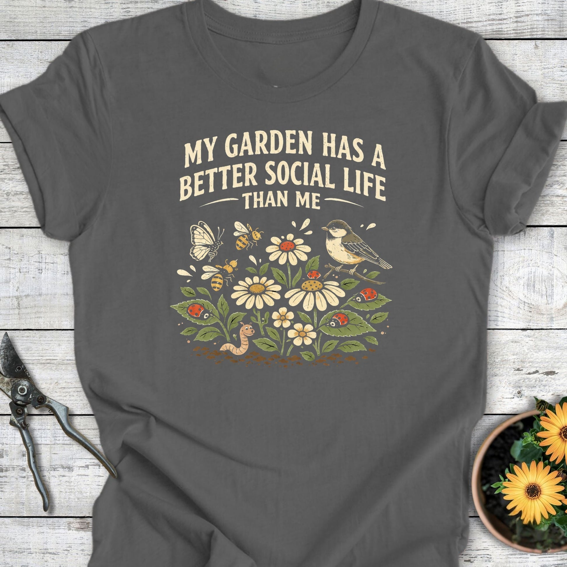 Printify T-Shirt Asphalt / S Social Life T-Shirt