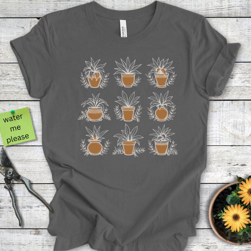 Printify T-Shirt Asphalt / S Succulent Plants