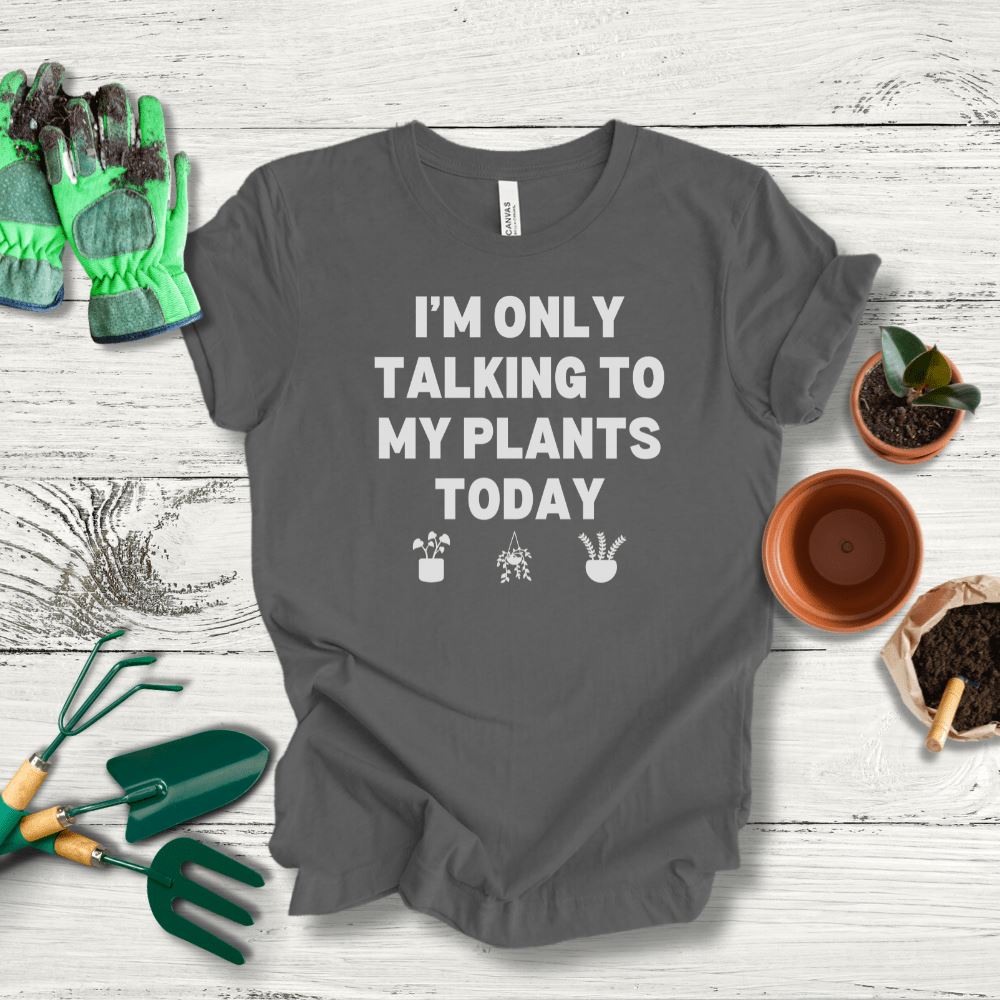 Printify T-Shirt Asphalt / S Talking To My Plants T-Shirt