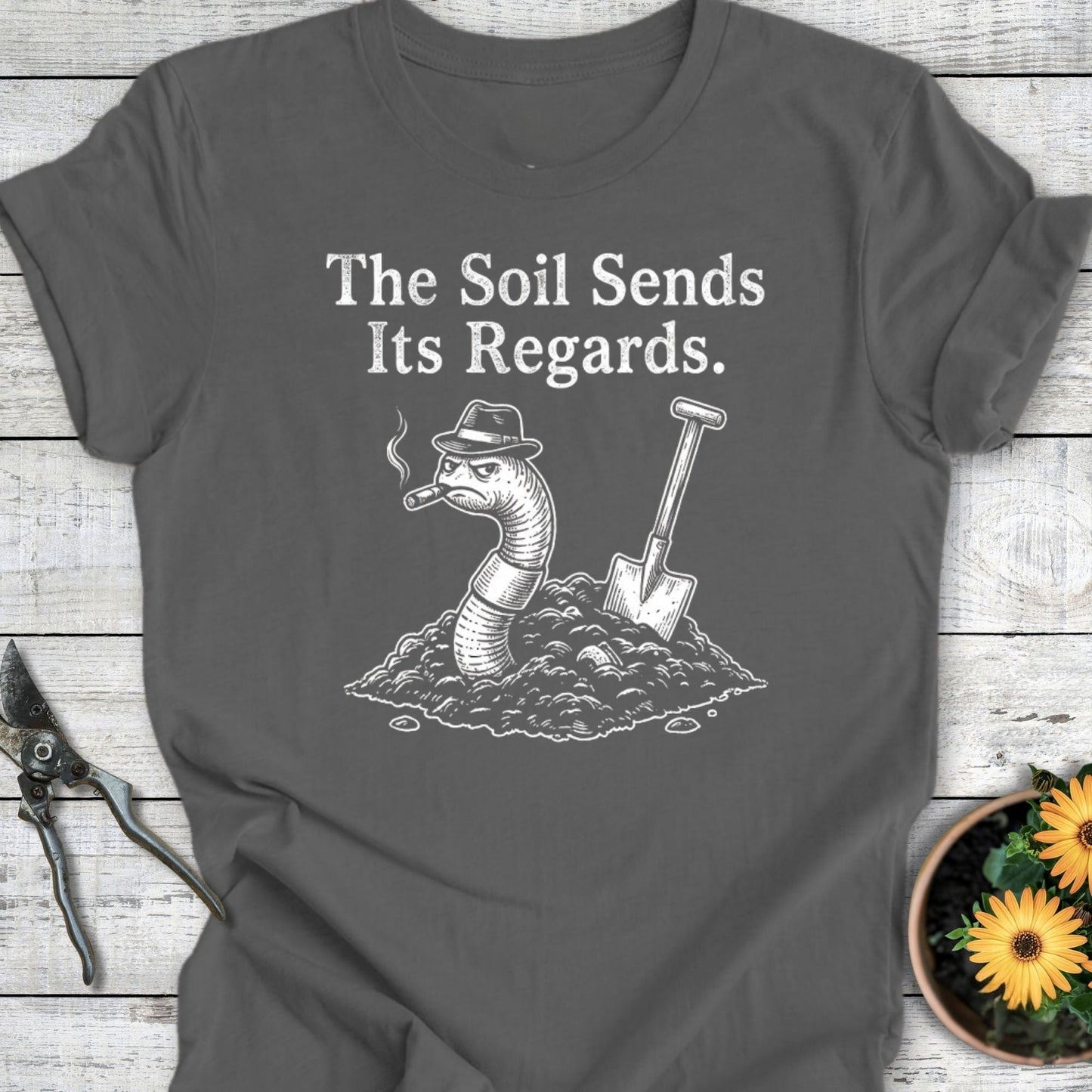 Printify T-Shirt Asphalt / S The Soil Sends T-Shirt