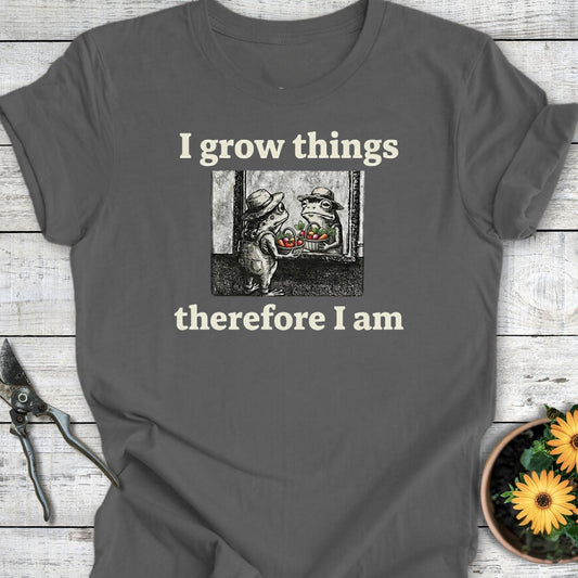 Printify T-Shirt Asphalt / S Therefore I Am T-Shirt