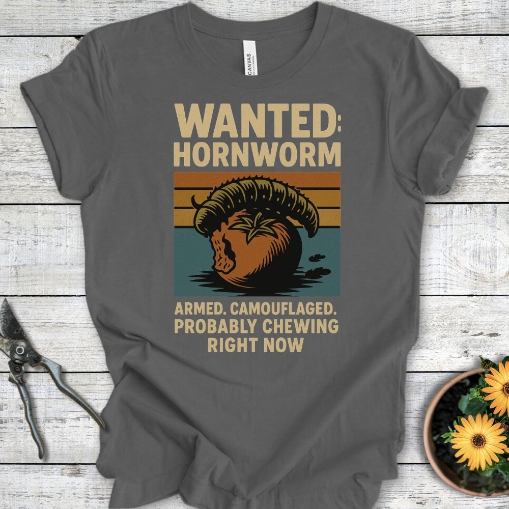 Printify T-Shirt Asphalt / S Wanted: Hornworm