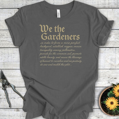 Printify T-Shirt Asphalt / S We the Gardeners