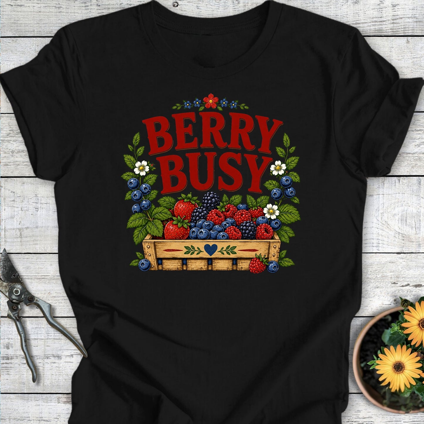 Printify T-Shirt Berry Busy T-Shirt