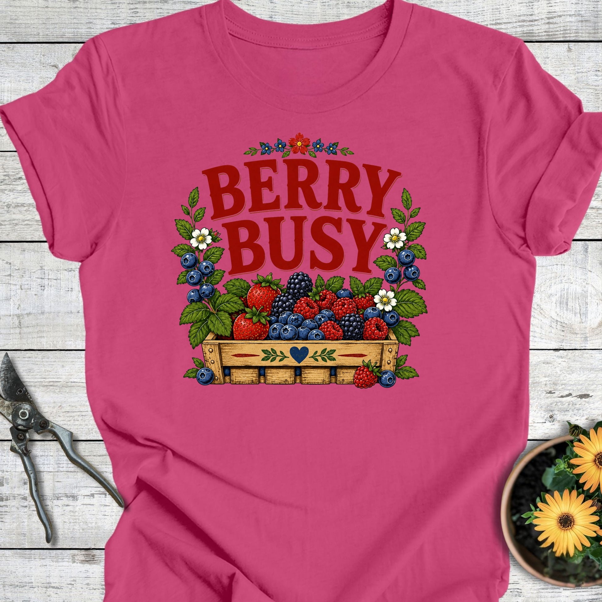 Printify T-Shirt Berry Busy T-Shirt