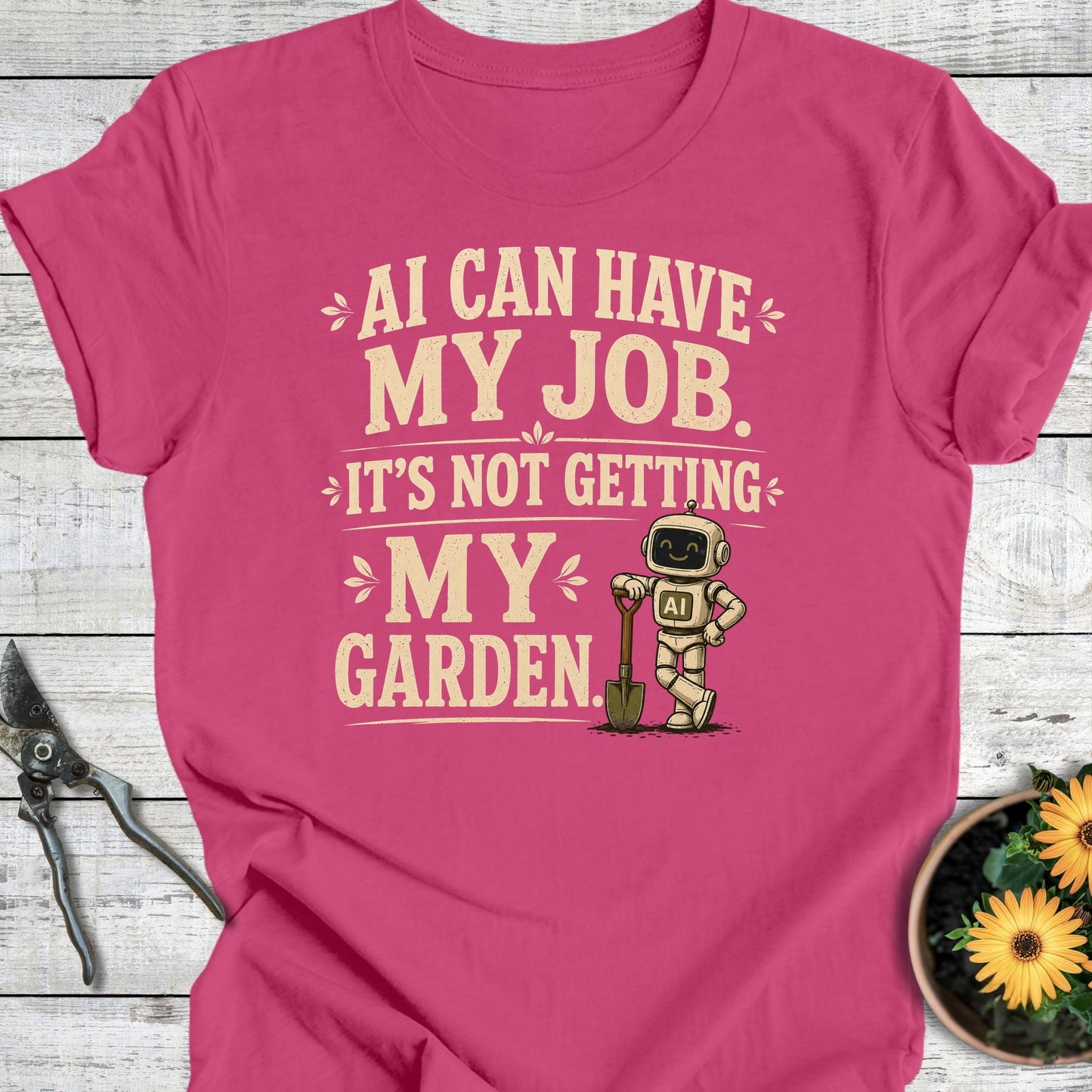 Printify T-Shirt Berry / S AI Can Have My Job T-Shirt