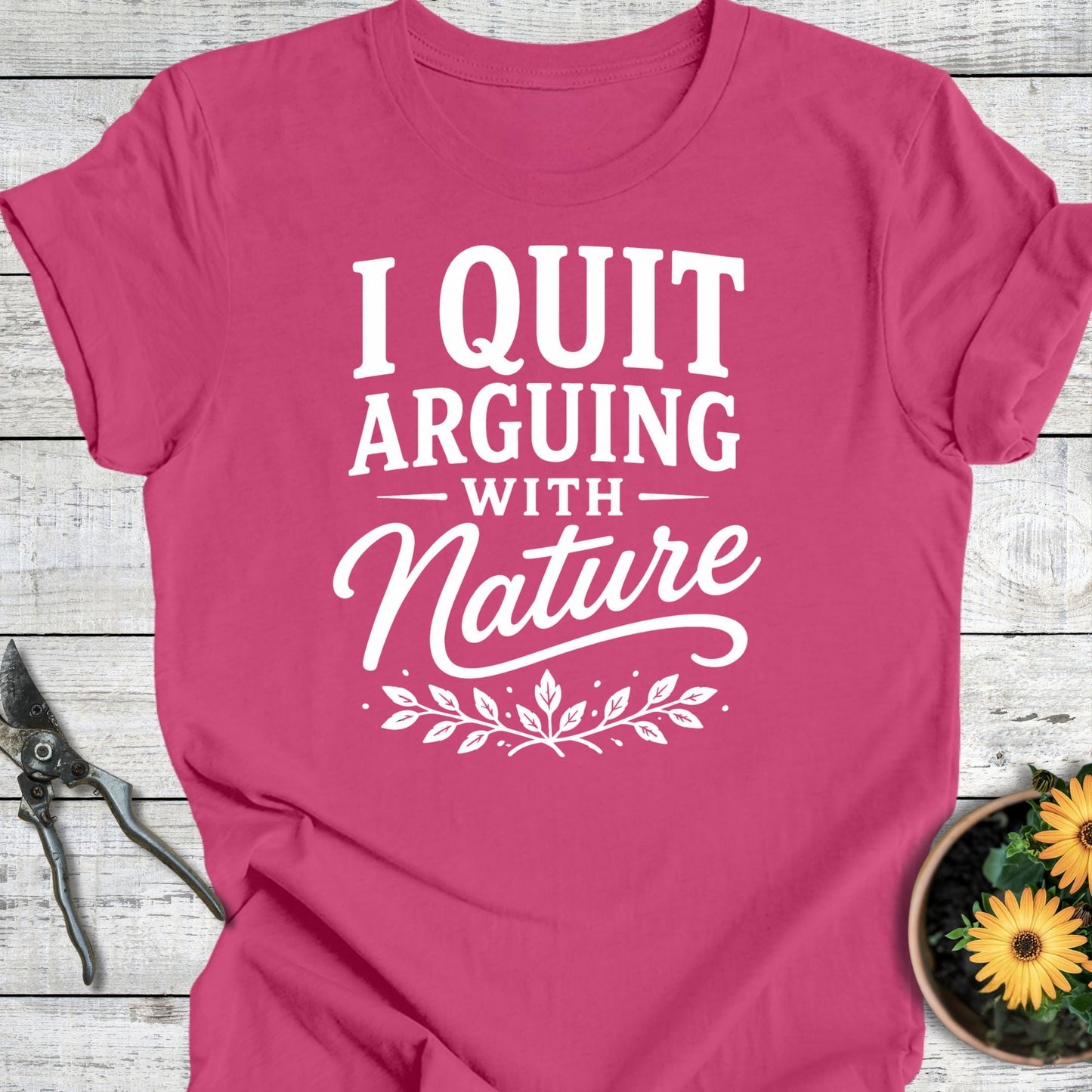 Printify T-Shirt Berry / S Arguing with Nature T-Shirt