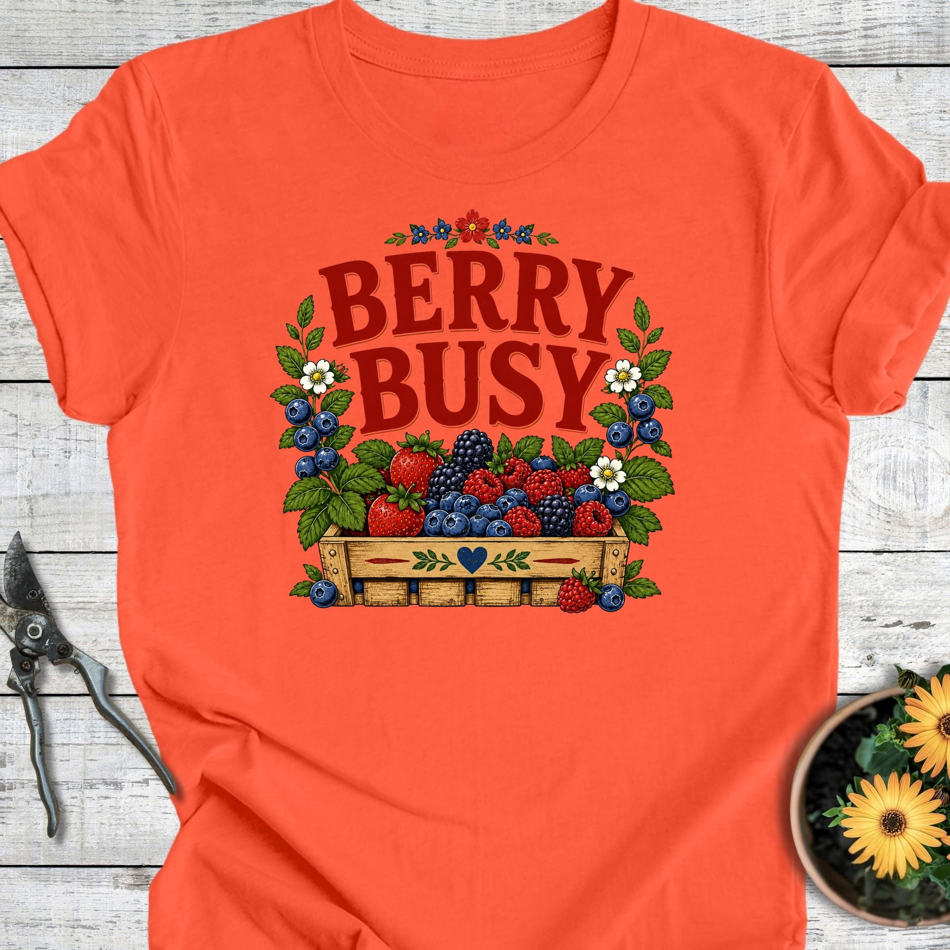 Printify T-Shirt Berry / S Berry Busy T-Shirt