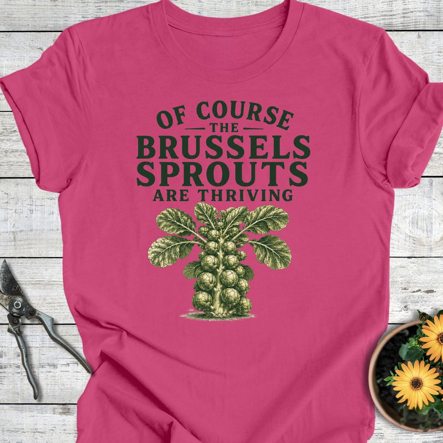 Printify T-Shirt Berry / S Brussels Sprouts are Thriving T-Shirt