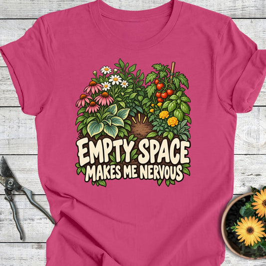 Printify T-Shirt Berry / S Empty Spaces T-Shirt