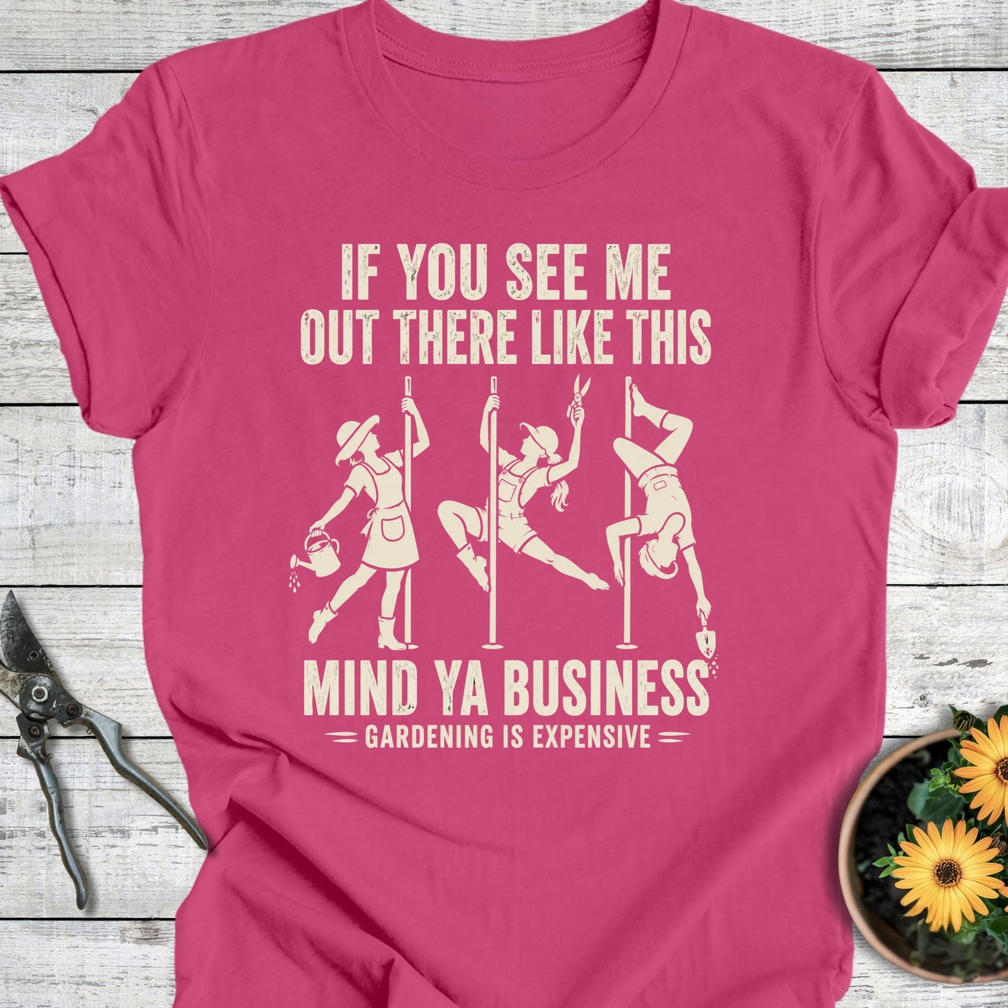 Printify T-Shirt Berry / S Gardening is Expensive T-Shirt