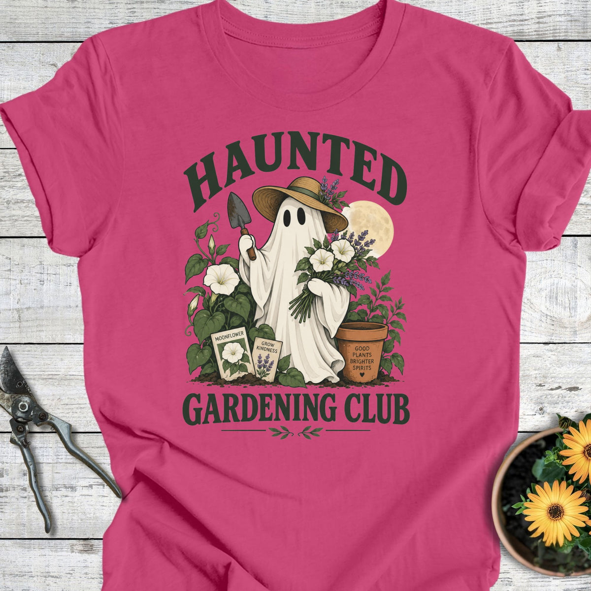 Printify T-Shirt Berry / S Haunted Club T-Shirt