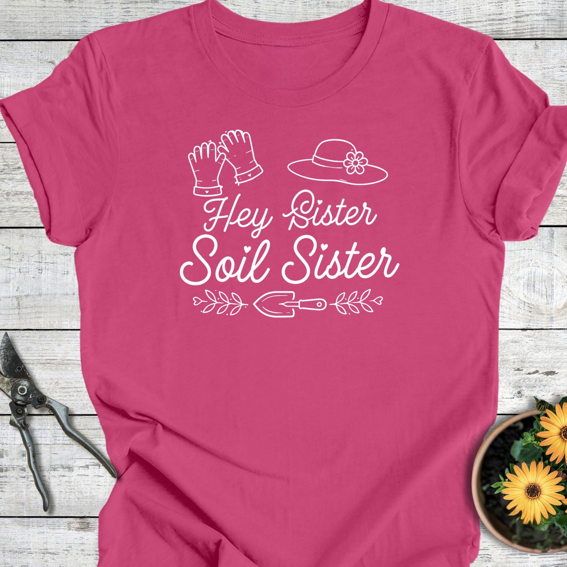 Printify T-Shirt Berry / S Hey Sister T-Shirt