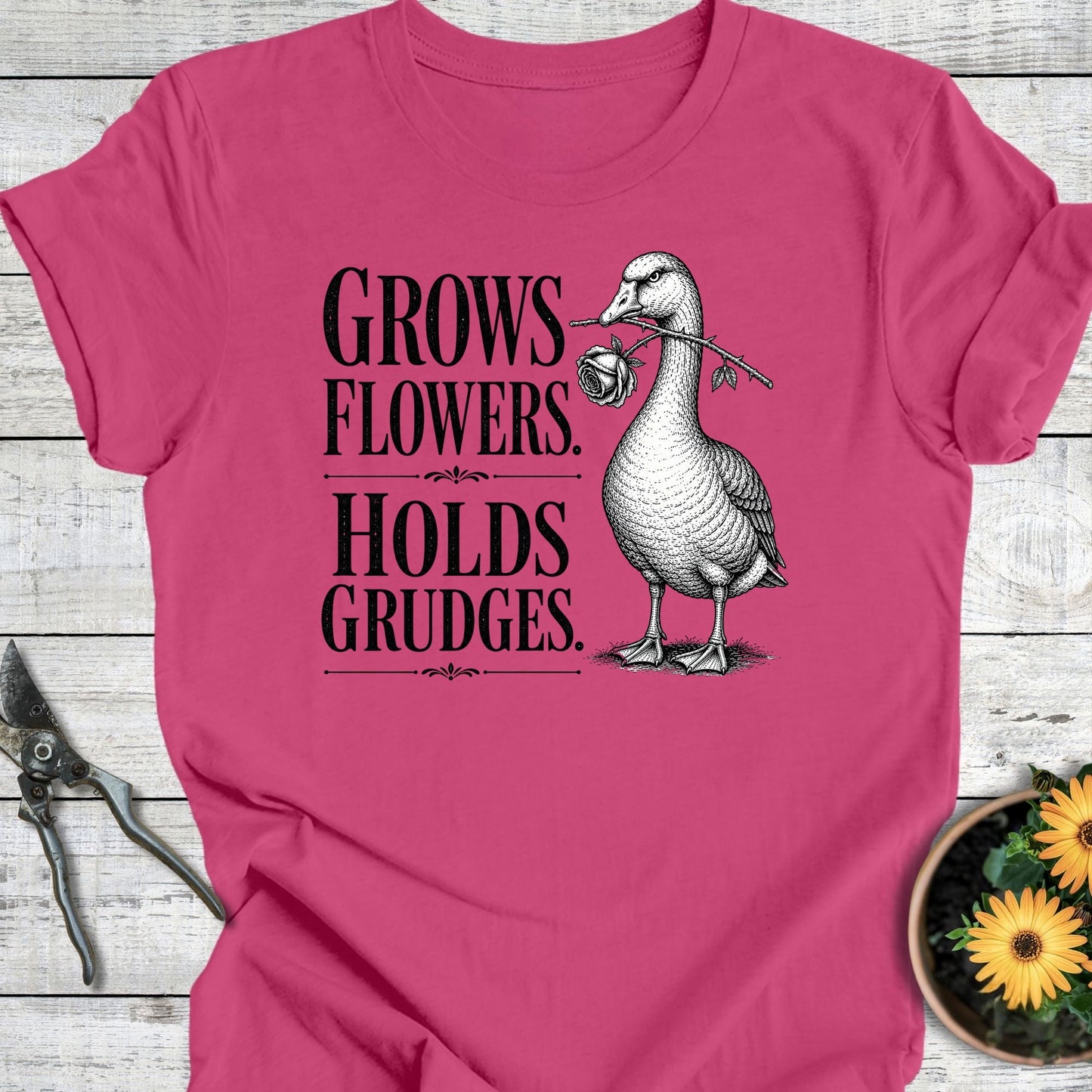 Printify T-Shirt Berry / S Hold Grudges T-Shirt